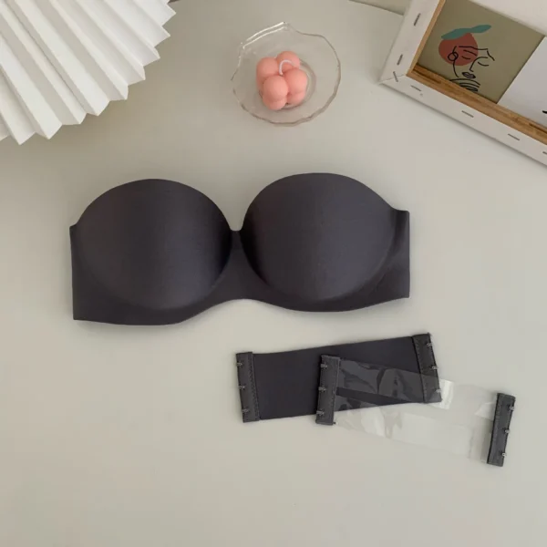 Women Sexy Strapless Bra Solid Sexy Push Up Bra - Image 10