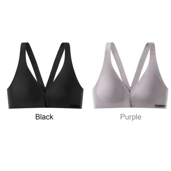 Seamless Bra Plus Size Sexy Push Up Bra Wireless Front Buckle Bra - Image 7