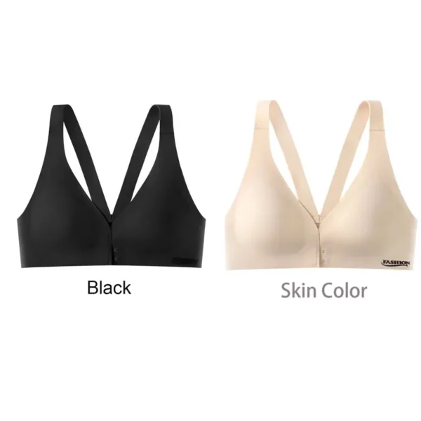 Seamless Bra Plus Size Sexy Push Up Bra Wireless Front Buckle Bra - Image 3
