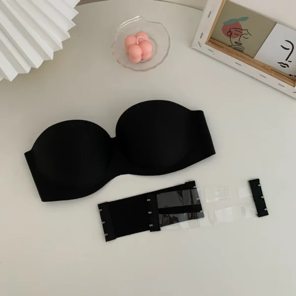 Women Sexy Strapless Bra Solid Sexy Push Up Bra - Image 11