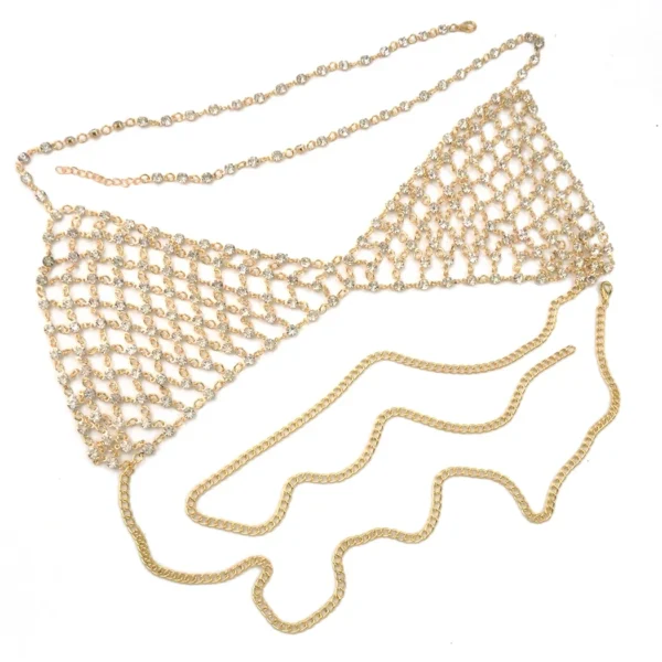 Metal Mesh Gypsy Body Sexy Bra Tassel Bra - Image 8
