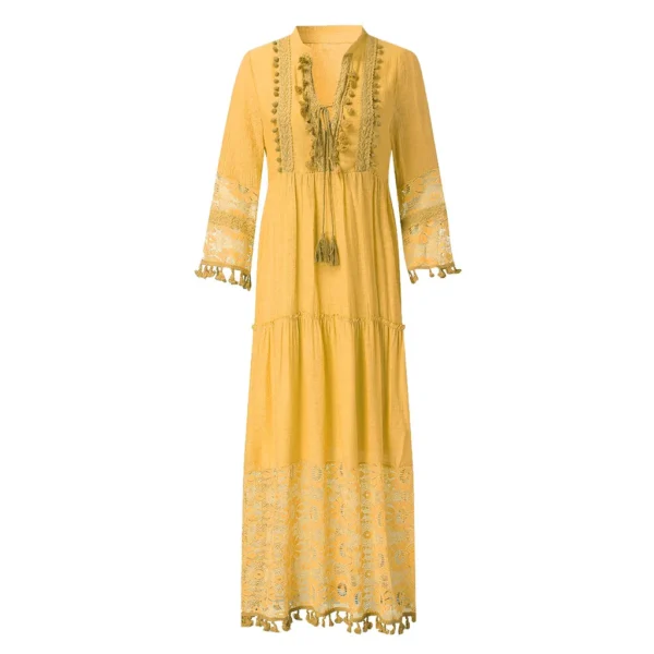 Women'S Beach Maxi Dress Casual Beach Wear Lace Beach Dress - Image 6