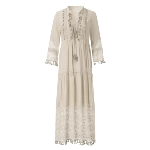 Women'S Beach Maxi Dress Casual Beach Wear Lace Beach Dress - Image 5