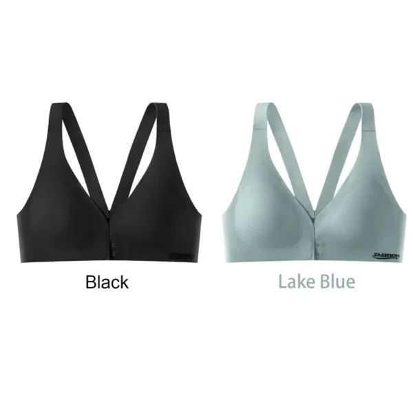 Seamless Bra Plus Size Sexy Push Up Bra Wireless Front Buckle Bra - Image 6