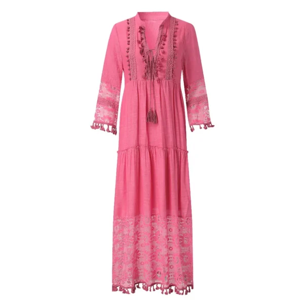 Women'S Beach Maxi Dress Casual Beach Wear Lace Beach Dress - Image 8