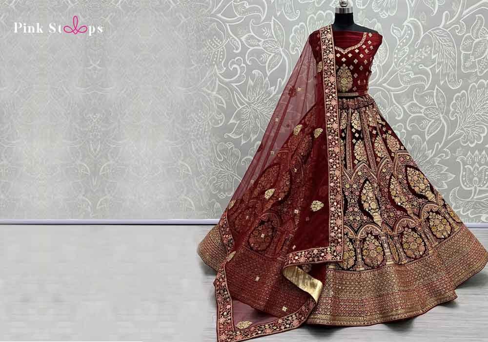 Pakistan Red Lehenga