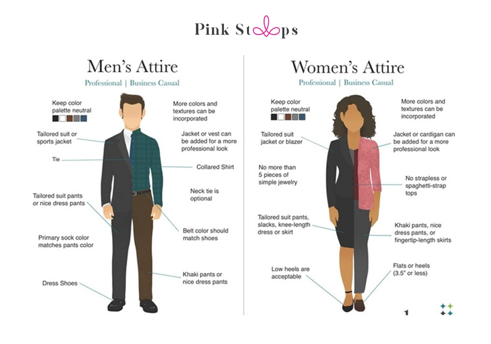 Business Casual Dress Infograph