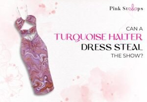 Turquoise Halter Dress