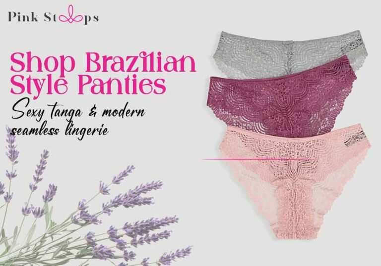 Tanga Panties - Pink Straps