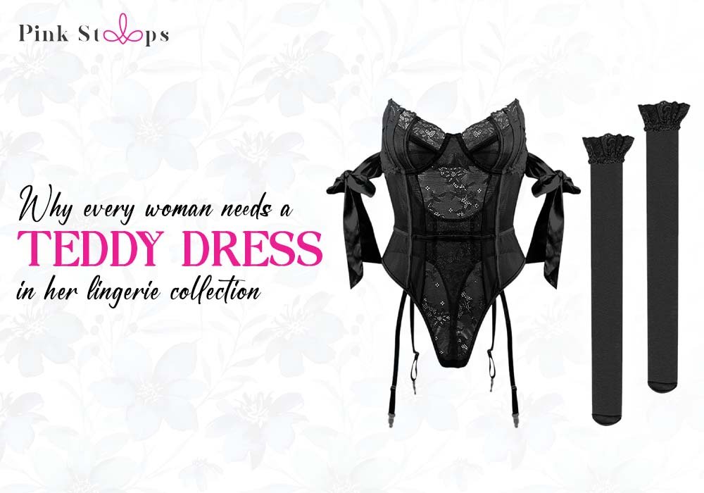 Teddy Dress - Pink Straps