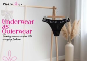 Underwear as Outerwear - Pink Straps
