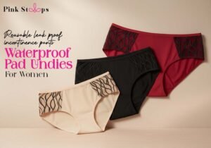 Leak Proof Underwear - Pink Straps