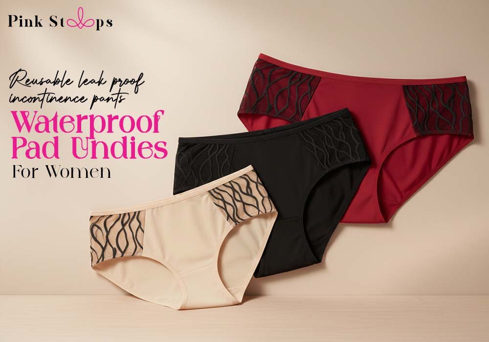 Leak Proof Underwear - Pink Straps