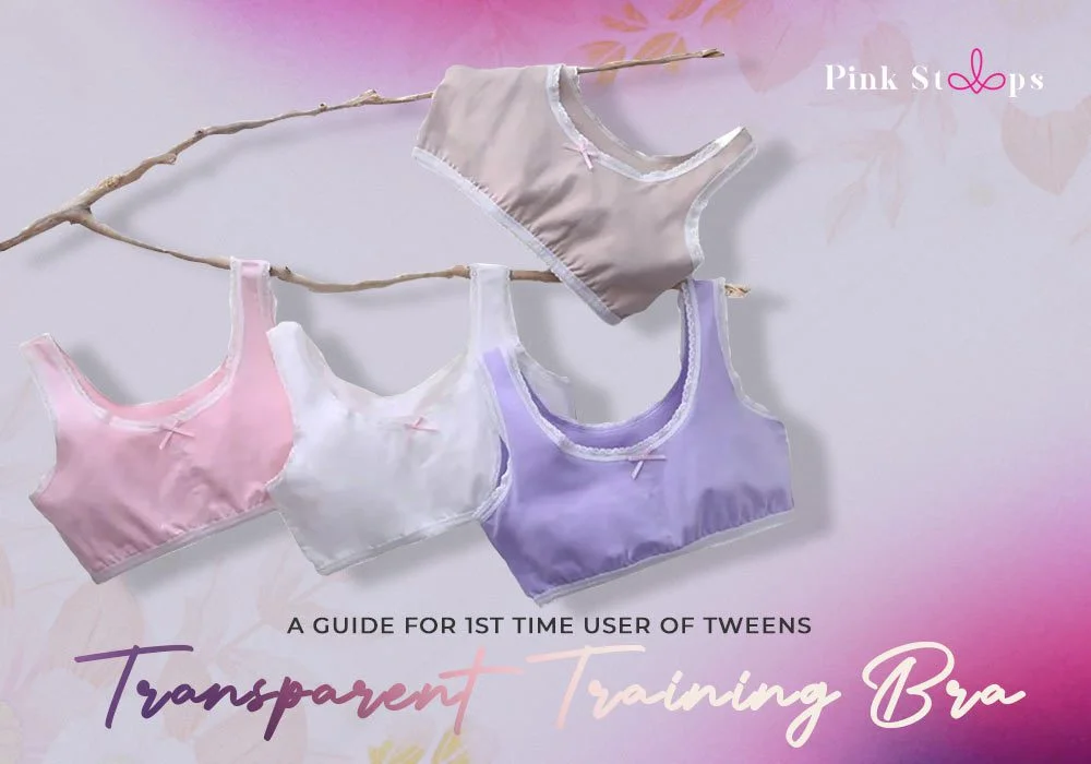 Undergarments for Tweens - Pink Straps