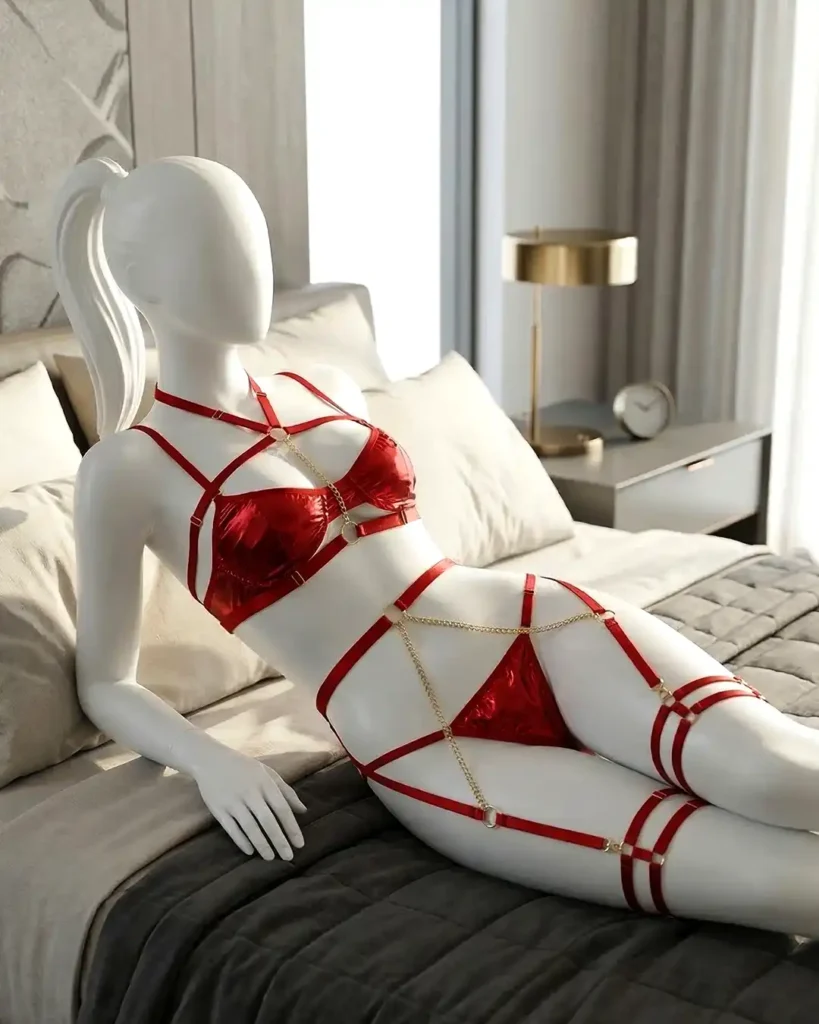 Women’s Chain Harness Lingerie Set