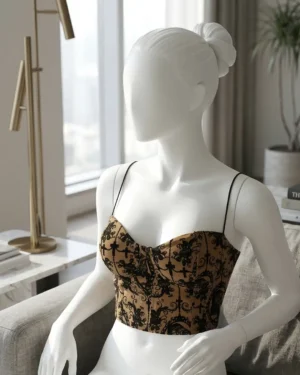 Casual Style Backless Embroidered Camisole Top