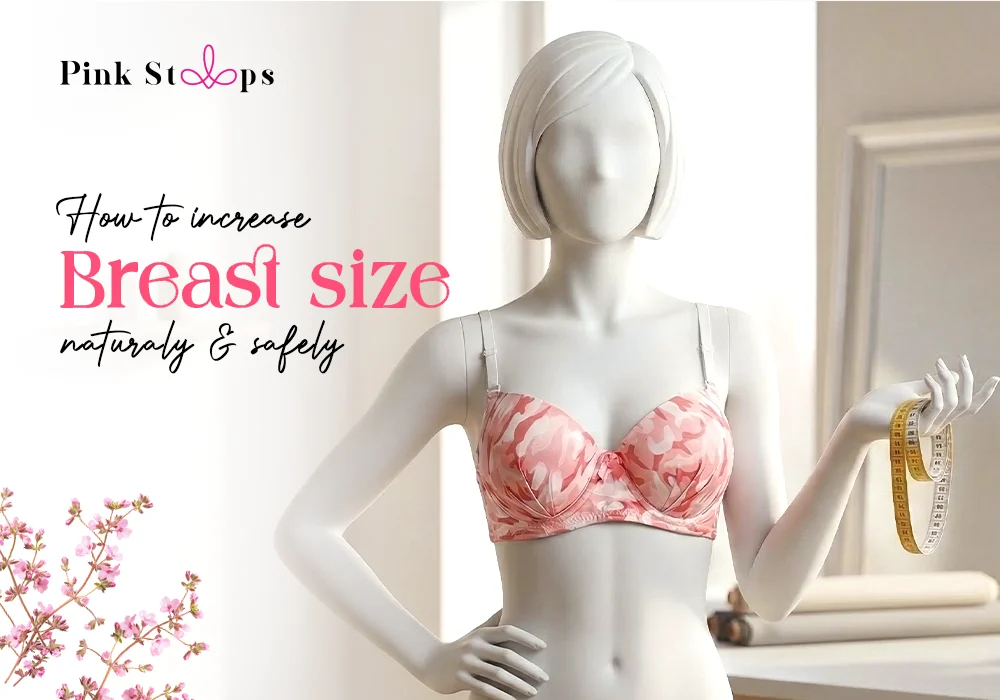 Breast Growth Increase Size - Pink Straps