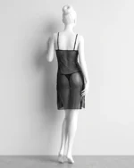 Women’s Backless Sheer Lace Lingerie Nightdress