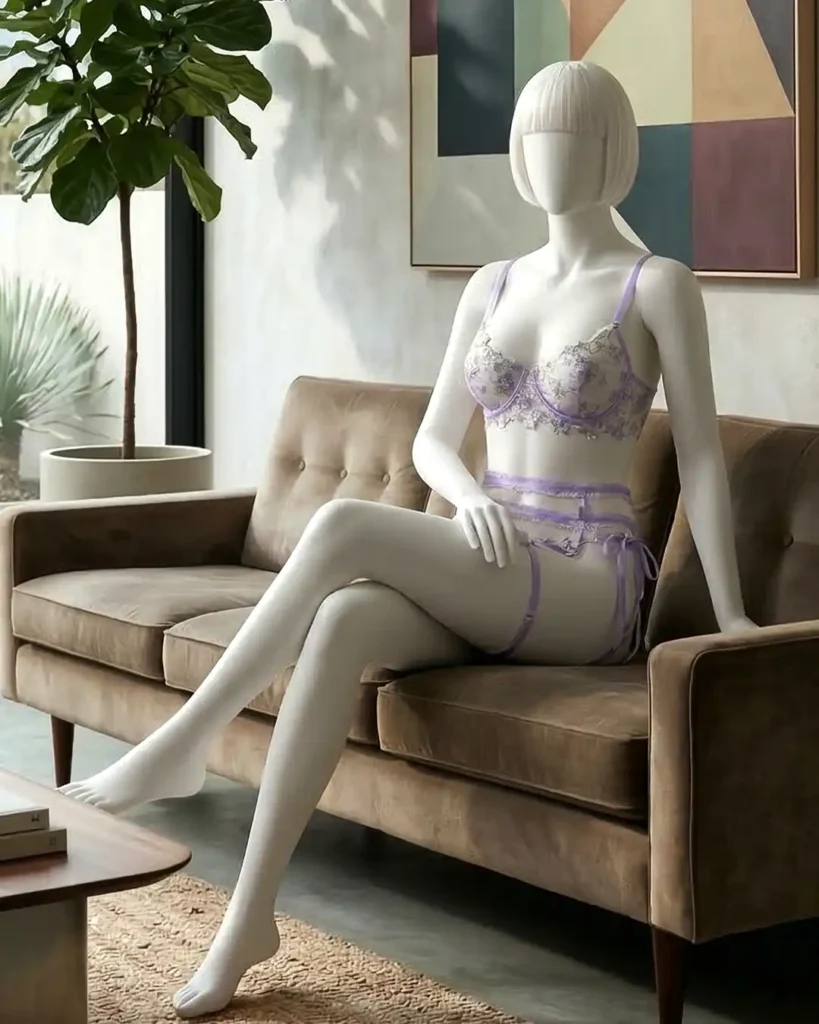 Women’s 3-Piece Floral Embroidered Lingerie Set