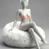 Bra Set Sexy Push-Up Adjustable Anti-Sagging with Low-Rise Bikini Panties
