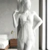 Sexy Lingerie Sleepwear for Women – Lace Mesh Babydoll Nightgown with Bow Tie, V-Neck See-Through Nightwear, Quick-Dry Pajamas