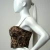 Casual Style Backless Embroidered Camisole