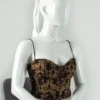 Casual Style Backless Embroidered Camisole