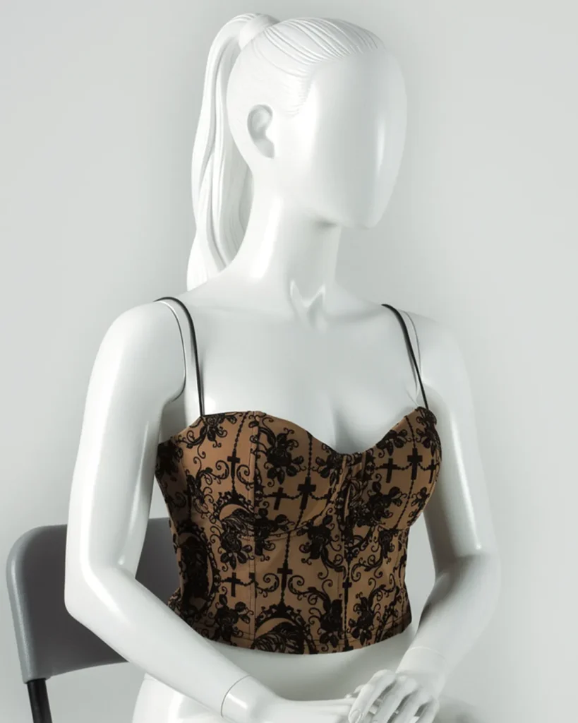 Casual Style Backless Embroidered Camisole