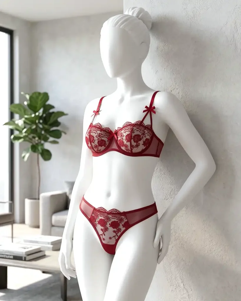 French Lace Embroidery Sexy Lingerie Set