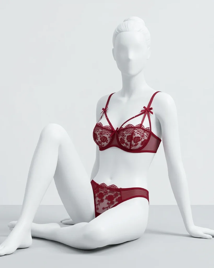 French Lace Embroidery Sexy Lingerie Set