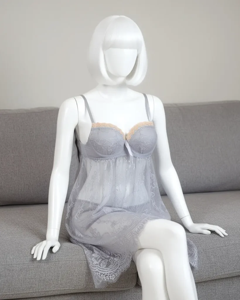 Women’s Xl Lace Mesh Nightdress