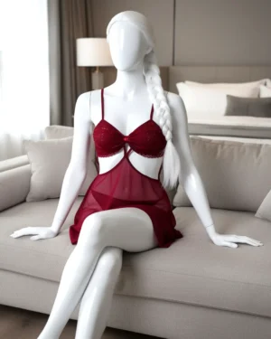 cutout sleepwear - Pink Straps