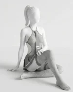 Women’s Uniform-Inspired Sheer Lingerie Set