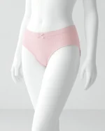 Women’s Japanese Style Mid-Waist Lace Hipster Cotton Briefs