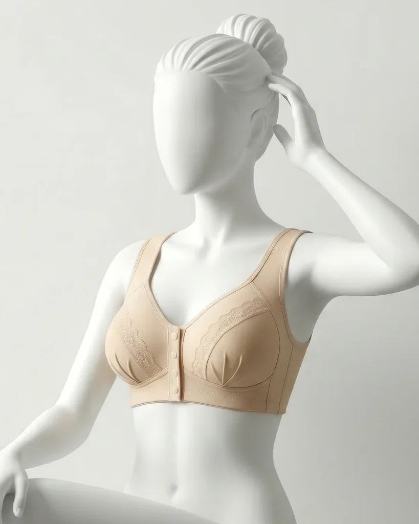 Thin Mold Cup Breast Reduction Bra For Mature Women