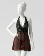 Women’s Christmas Lace Babydoll Lingerie Dress
