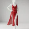 Lace Long Nightdress 2-Piece Lingerie Set for Women