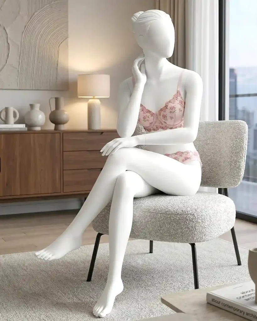 Sexy Mature Women’s Lace 2 Piece Lingerie Set