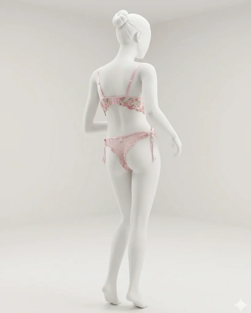 Sexy Mature Women’s Lace 2 Piece Lingerie Set