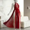 Sexy Women’s Lace Light Control Thin Mesh Hollow Sheer Nightwear