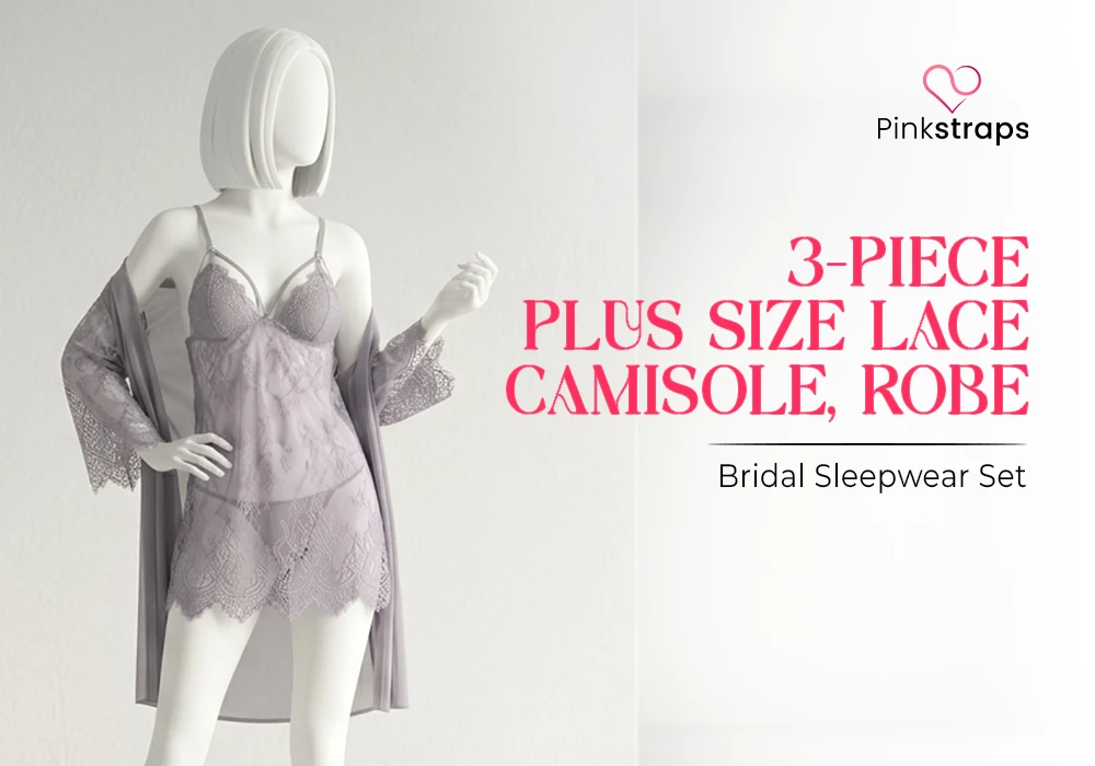 Best Hot Nighty For Bridal - Pink Straps