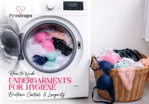 wash undergarments - Pink Straps