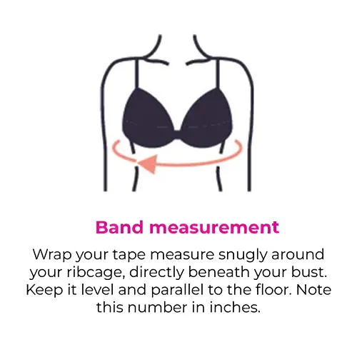 How To Measure Bra Size - Pink Straps