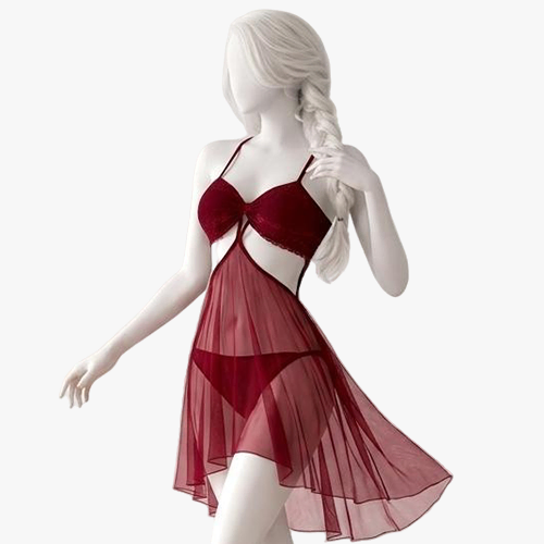 Best Hot Nighty For Bridal - Pink Straps