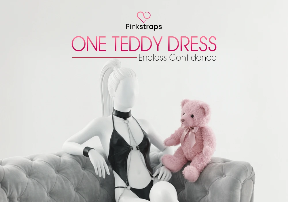 Teddy Dress - Pink Straps