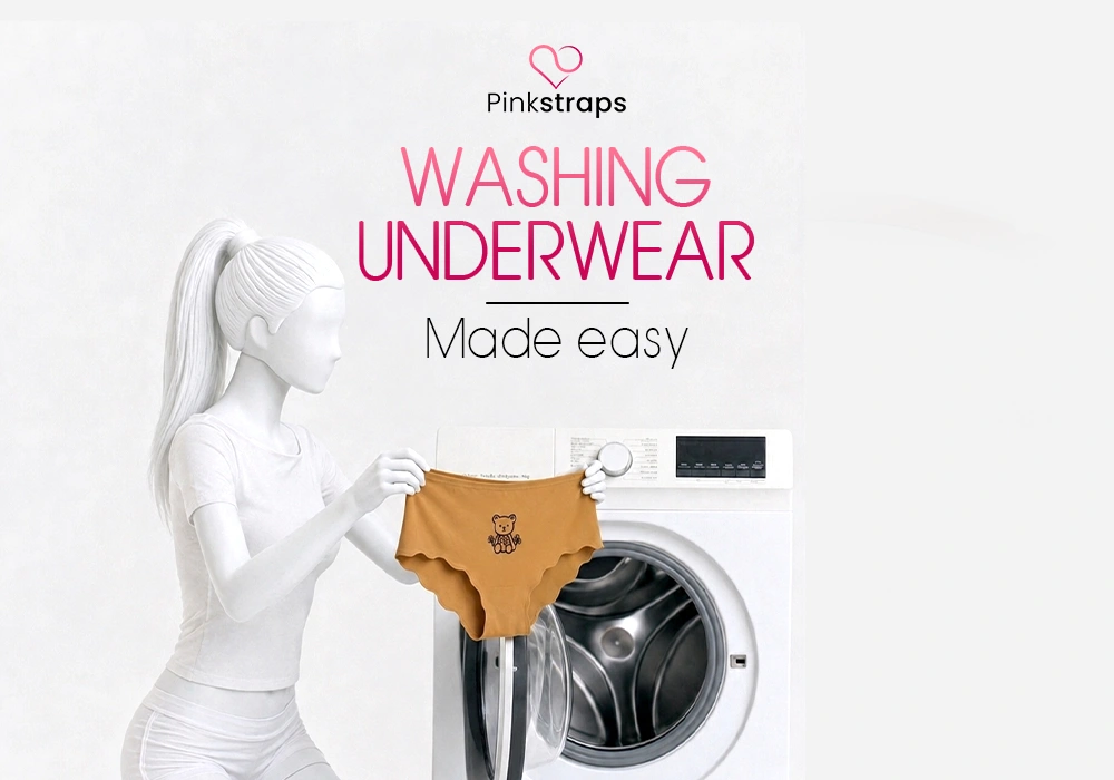 Washing Underwear - Pink Straps